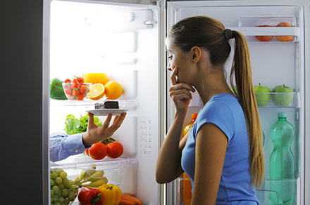 woman at the refrigerator